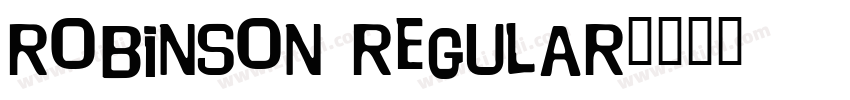 robinson regular字体转换